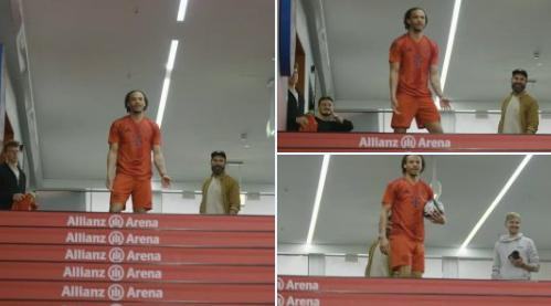 图片报：萨内身着红色球衣现身，疑似拜仁新赛季主场球衣(1)